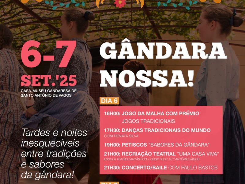 Vagos: Casa-Museu Gandaresa de Santo António de Vagos abre portas para a segunda edição do evento, o Gândara Nossa