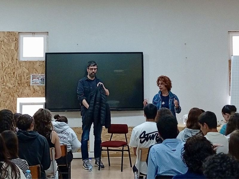 Escritor João Tordo esteve na Escola Secundária de Vagos e na EPADRV