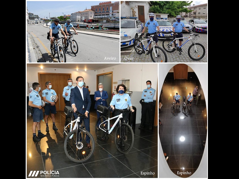 Ciclopatrulhas reforçam a vigilância em Aveiro, Espinho e Ovar