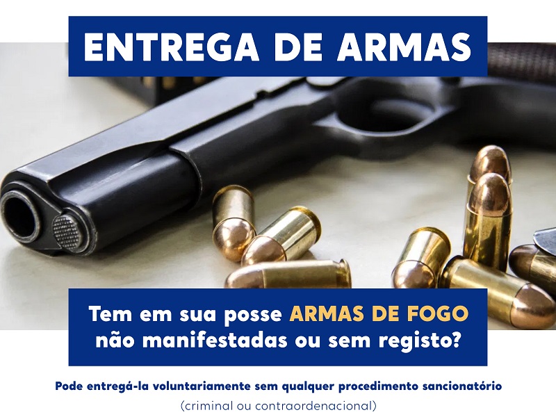PSP promove ação em Mira para a entrega voluntária de armas não registadas