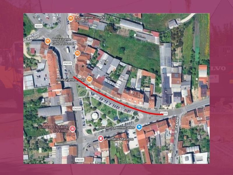 Uma das vias da Praça de São Pedro na Palhaça fica interdita ao trânsito até 17 de julho